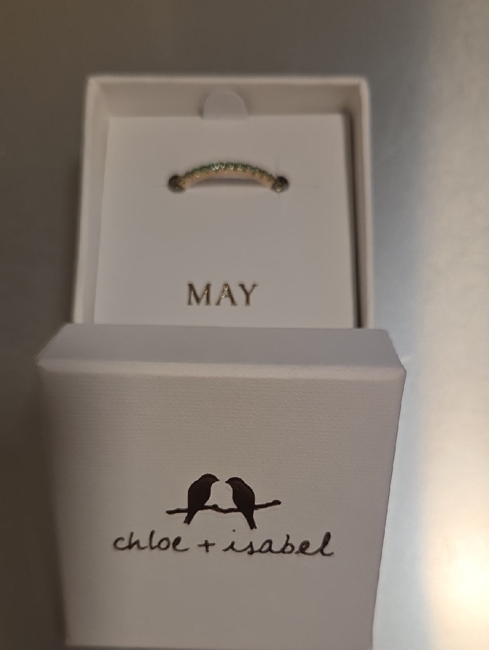 Chloe + Isabel Petits Bijoux Stacking Ring May - size 9 - R175EMSG-9